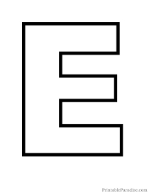Printable Letters - Print Outline Bubble Letters