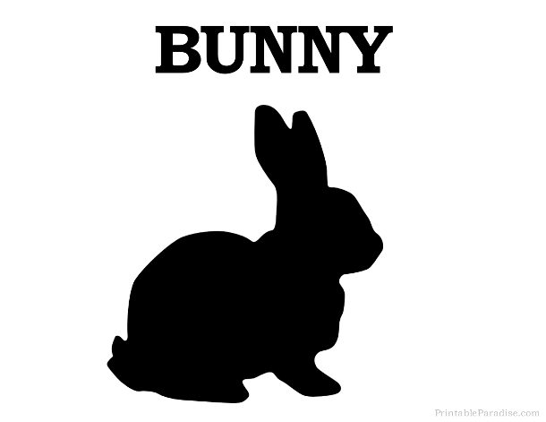 Printable Bunny Silhouette Print Free Bunny Silhouette
