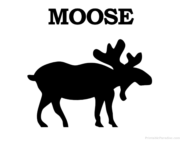 free printable moose stencils
