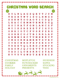 Free Christmas Word Search