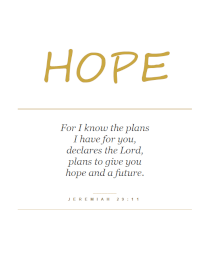 Jeremiah 29:11 Verse Wall Art 