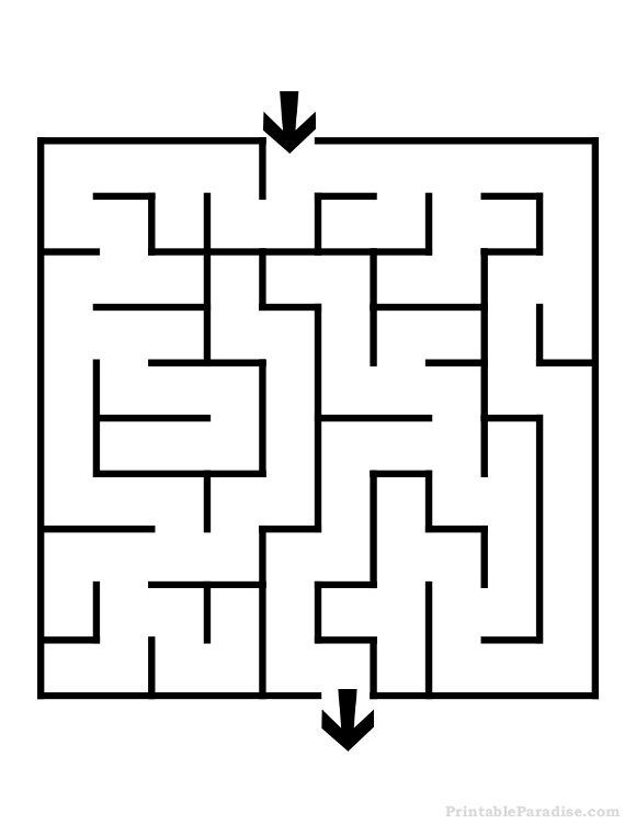 Free Printable Maze Template