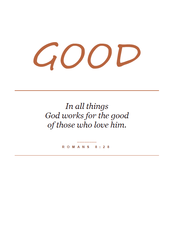 Printable Romans 8:28 Scripture Wall Art