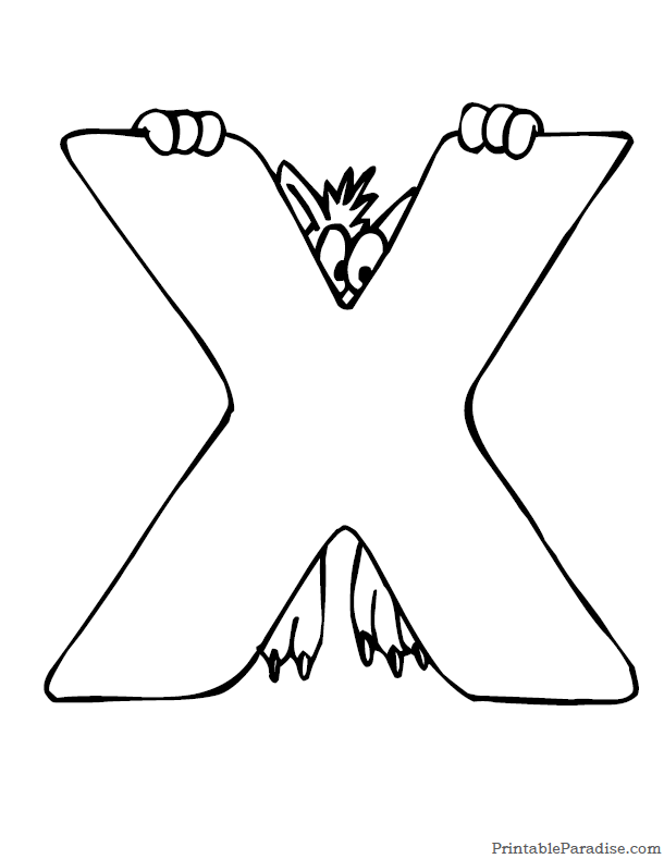printable-letter-x-coloring-page