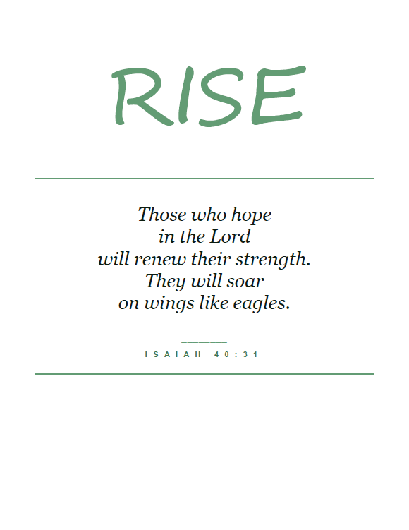 Printable Isaiah 40:31 Scripture Wall Art