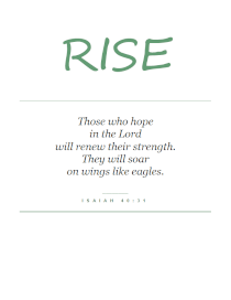 Isaiah 40:31 Verse Wall Art 