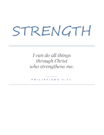Philippians 4:13 Verse Wall Art 