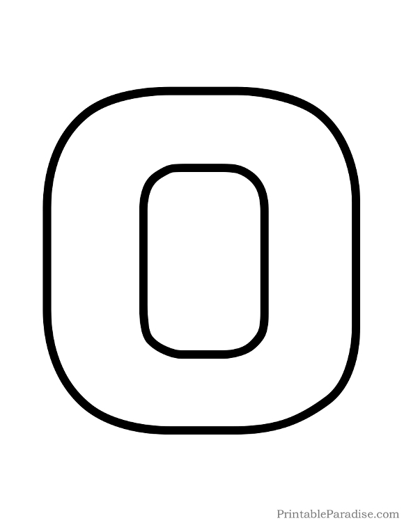 the letter o in bubble letters
