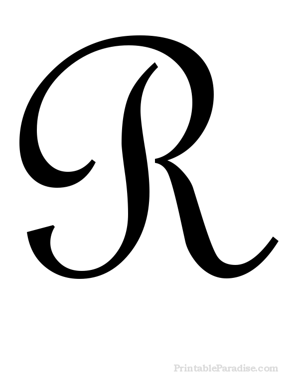 The Letter R In Cursive Lowercase