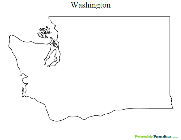 washington state outline png