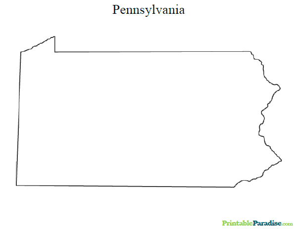 Printable State Map Of Pennsylvania
