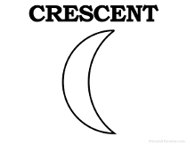 Crescent Shape for Kids Learning
