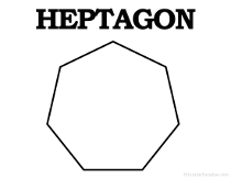 Heptagon Shape for Kids Learning