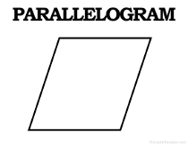 Parallelogram Shape for Kids Learning
