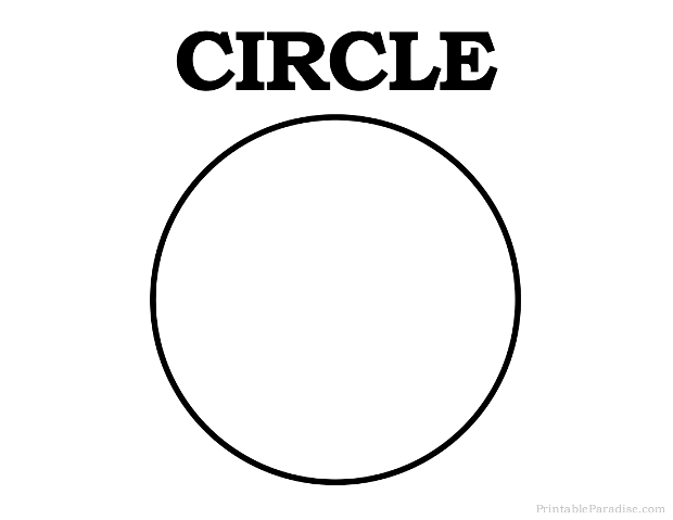 Printable Circle Shape - Print Free Circle Shape