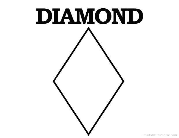 Printable Diamond Shape - Print Free Diamond Shape