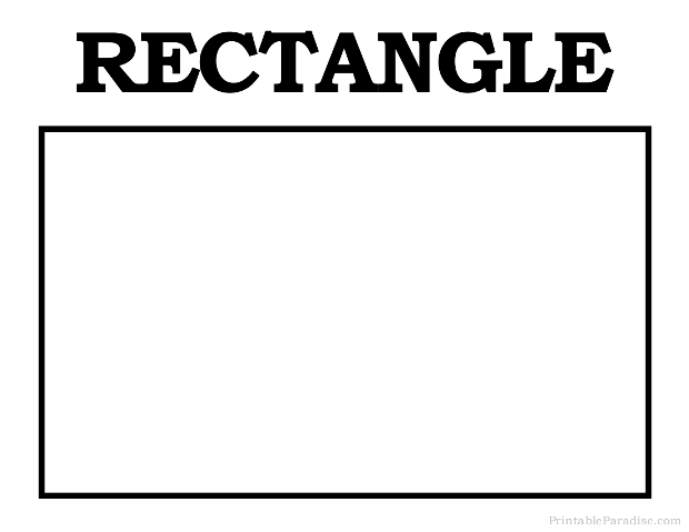Printable Rectangle Shape - Print Free Rectangle Shape